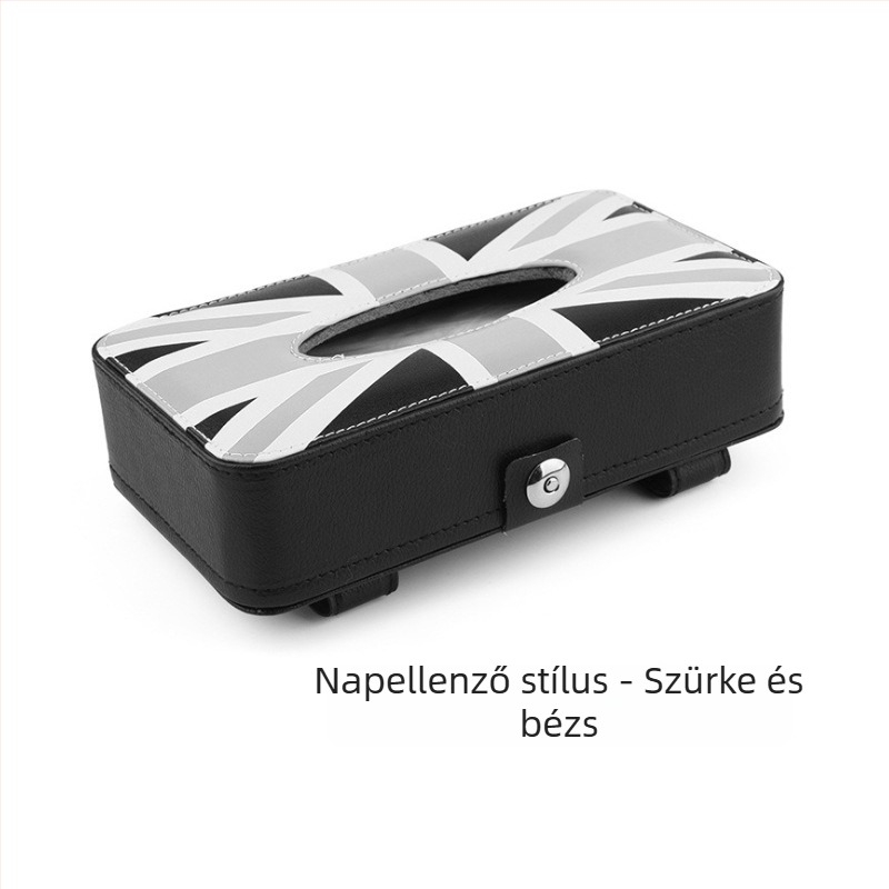Universális autózsebkendő-tartó, felakasztható a fejtámlára, többfunkciós, hordozható