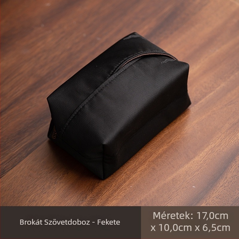 Brokat szalvétatartó és textil szalvétadoboz Cloud Pine mintával, kínai stílusú teaceremóniához, teaházban, porvédett mindennapi használatra