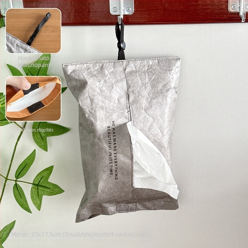 Autóba és nappaliba alkalmas függő szalvétatartó, modern minimalist stílus, modell H351000