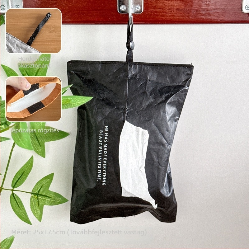 Autóba és nappaliba alkalmas függő szalvétatartó, modern minimalist stílus, modell H351000