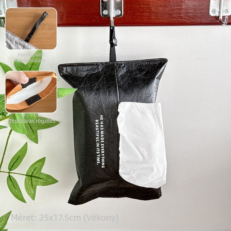 Autóba és nappaliba alkalmas függő szalvétatartó, modern minimalist stílus, modell H351000