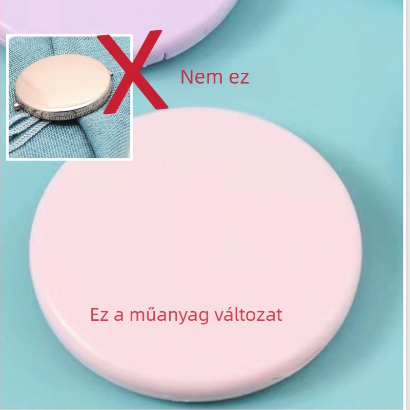 Hordozható, kétoldalas sminktükör, zsebméretű, utazáshoz és kollégiumi szobában történő használatra – születésnapi ajándék