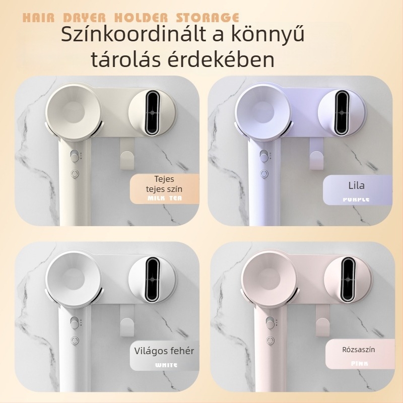 Laifen hajszárító Lite — fali tartó fúrás nélkül, tároló polc