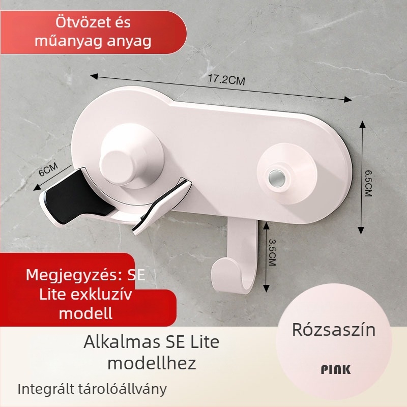 Laifen hajszárító Lite — fali tartó fúrás nélkül, tároló polc