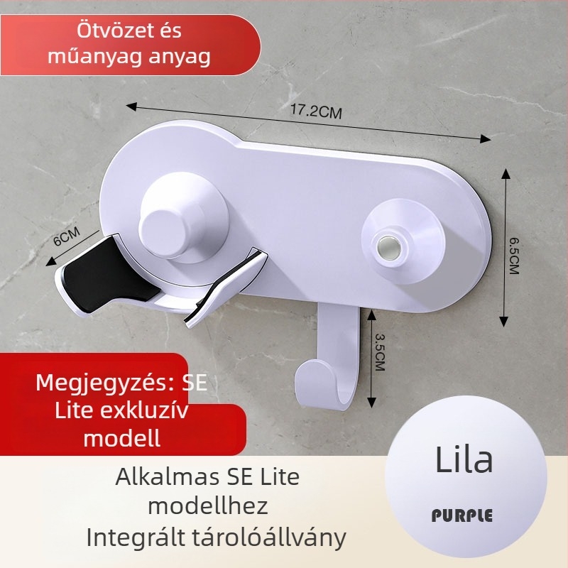Laifen hajszárító Lite — fali tartó fúrás nélkül, tároló polc