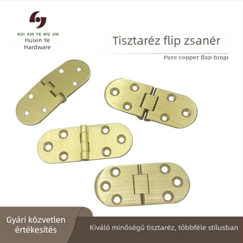 Réz panelpánt összecsukható tömörfa bútorokhoz, több méretben, hardver