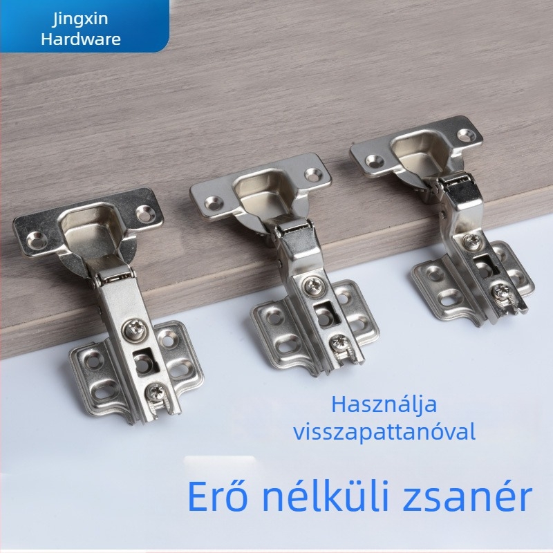 Kétfokozatú hidegen hengerelt acél szekrénypánt, fogantyú nélküli, nyomásra nyíló, csendes, rugó nélküli