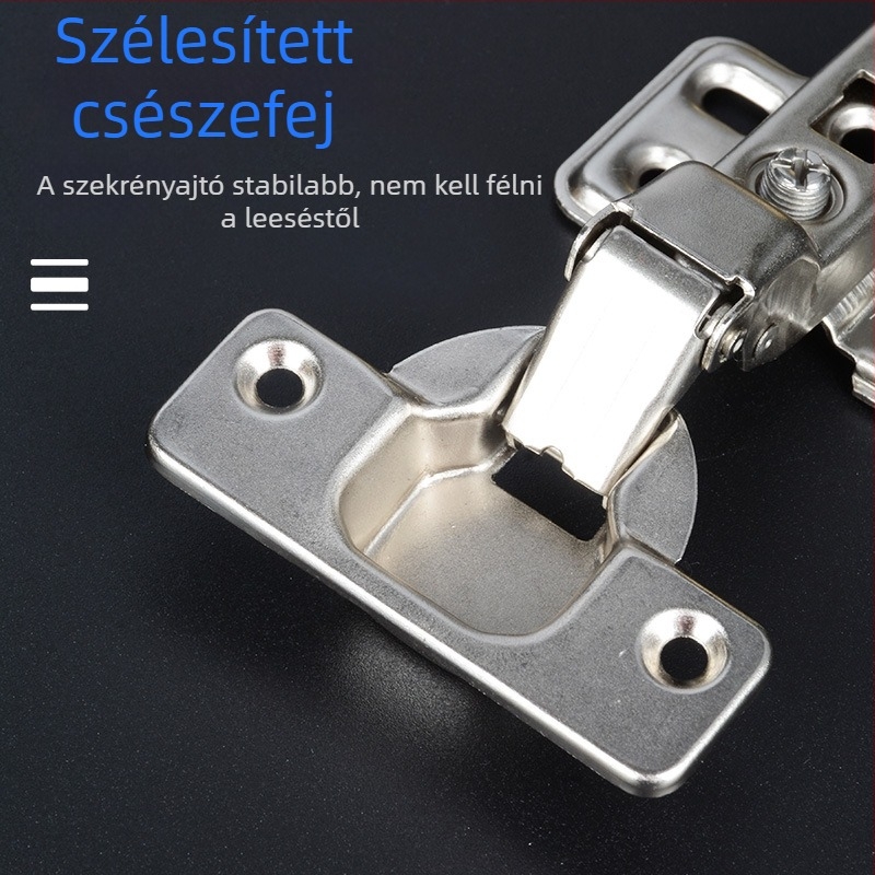 Kétfokozatú hidegen hengerelt acél szekrénypánt, fogantyú nélküli, nyomásra nyíló, csendes, rugó nélküli