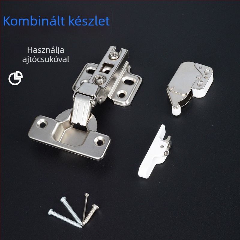 Kétfokozatú hidegen hengerelt acél szekrénypánt, fogantyú nélküli, nyomásra nyíló, csendes, rugó nélküli