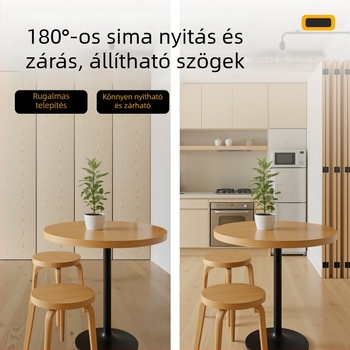 Masszív rejtett pánt könyvespolcon található titkos ajtóhoz, 3D-s állítható keresztdizájn, kifelé nyíló faajtó