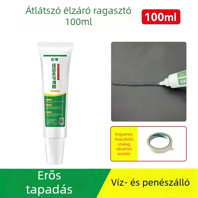 Fa padló élvédő profil ajtóhézagok ragasztóval, fém küszöb – szegecs nélküli ragasztó