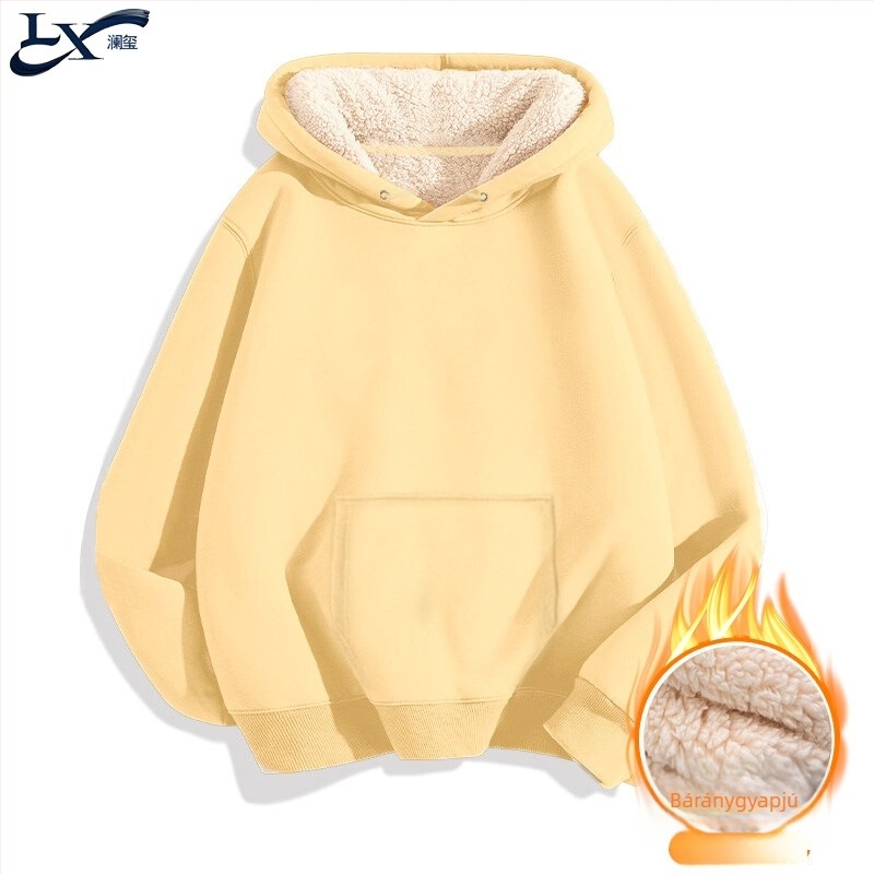 Férfi kapucnis pulóver fleece 460 g, húzókötéllel, laza szabású, mindennapi stílus