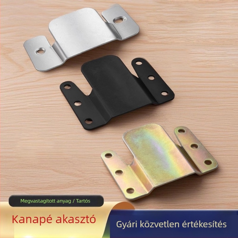 Hegy alakú csat – anti-elmozduló rögzítő készlet bútorokhoz, kanapé és ágy összekapcsolására