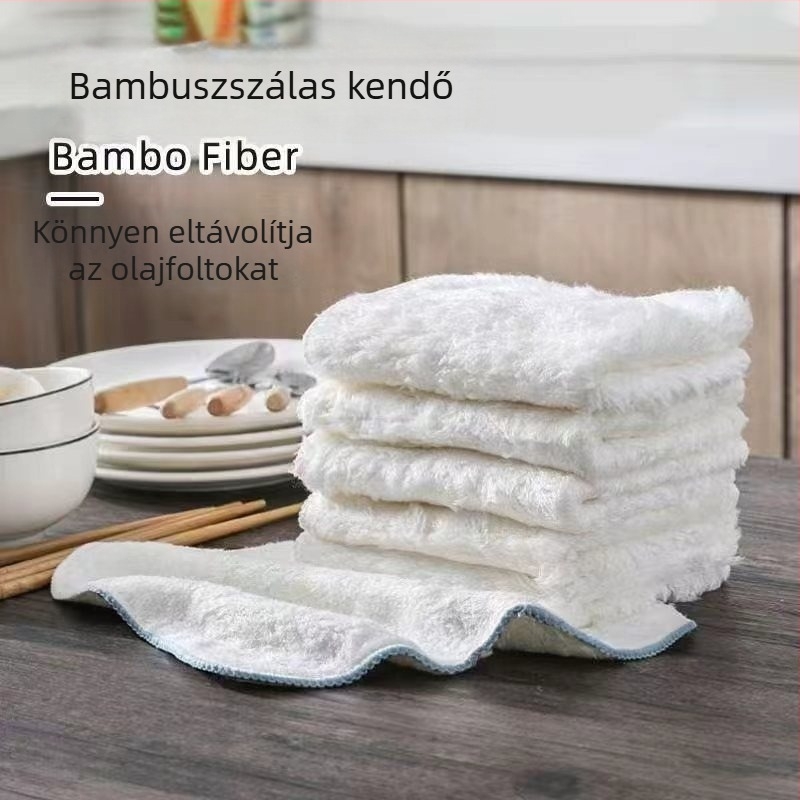 Kétszínű, vastag mosogatókendő konyhai tisztításra, nedvszívó felületek letörlésére