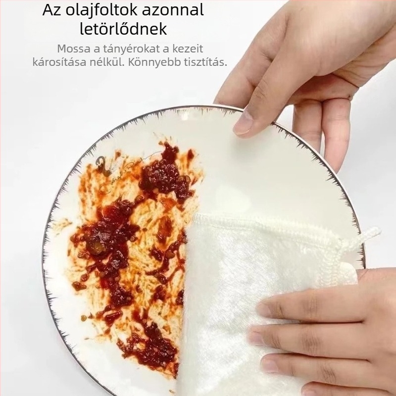 Kétszínű, vastag mosogatókendő konyhai tisztításra, nedvszívó felületek letörlésére