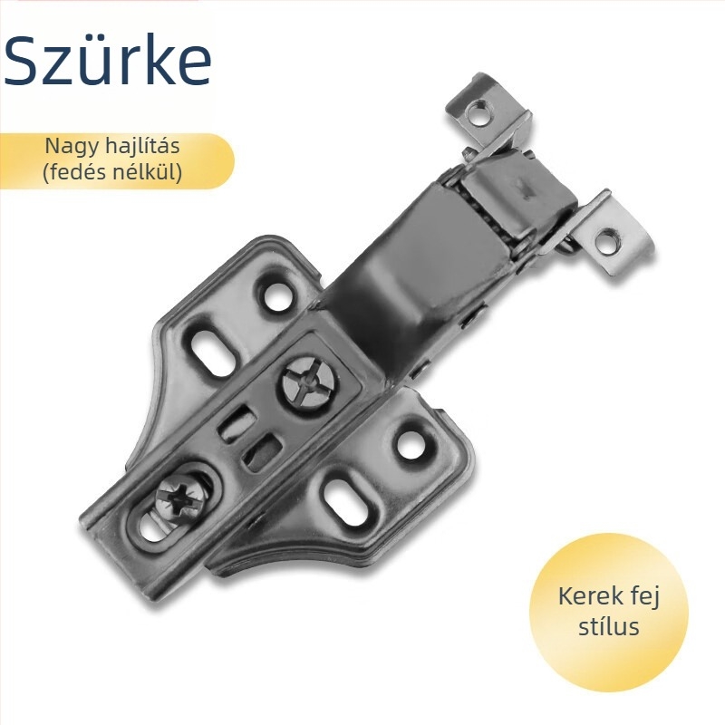 Alumínium keretes szekrényajtó pánt damperrel, halk működésű, üvegvitrinekhez és könyvespolcokhoz