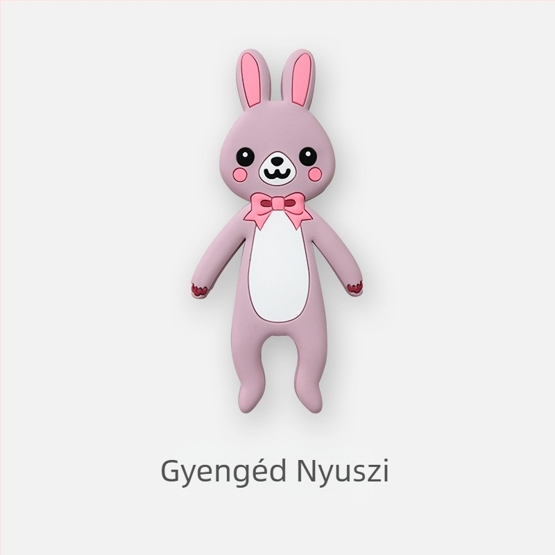 Állat alakú tapadó kampó – aranyos rajzfilmszerű dizájn, PVC, szög nélkül