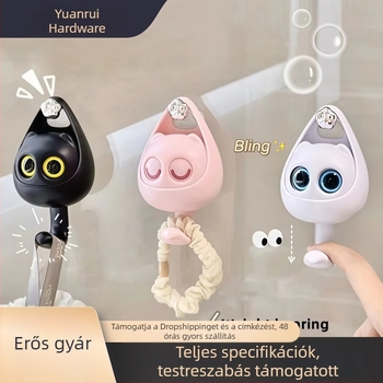 Villogó kreatív akasztó otthonra, fúrás nélkül, fürdőszoba ajtóhoz