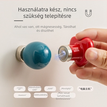 Északi stílusú kerámiagolyós mágneses akasztó a nappali falára – fúrás nélkül, egyetlen akasztó, erős