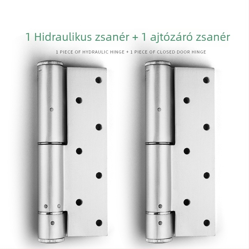Rejtett ajtózsanér hidraulikus csillapítóval, automatikus záródású rugóval faajtókhoz