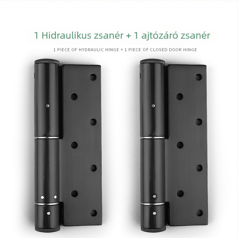 Rejtett ajtózsanér hidraulikus csillapítóval, automatikus záródású rugóval faajtókhoz