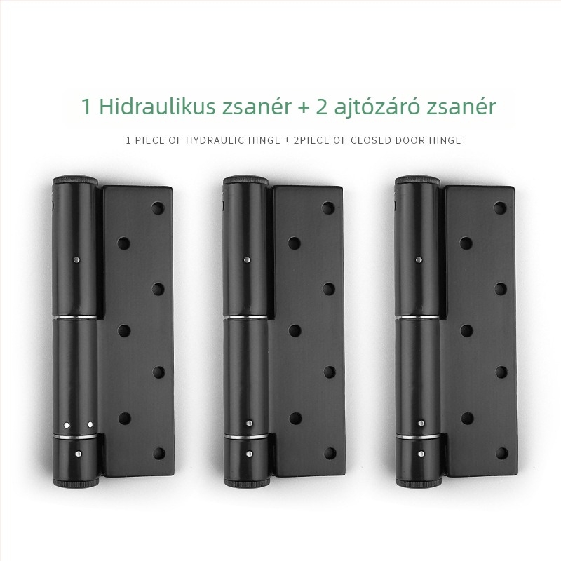 Rejtett ajtózsanér hidraulikus csillapítóval, automatikus záródású rugóval faajtókhoz