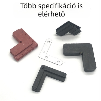 Ablakrostély háló sarokcsatlakozója, 7-es alakú vas sarok, nylon és vas összetétel, külső műanyag és alumínium ötvözet, modern minimalista stílus