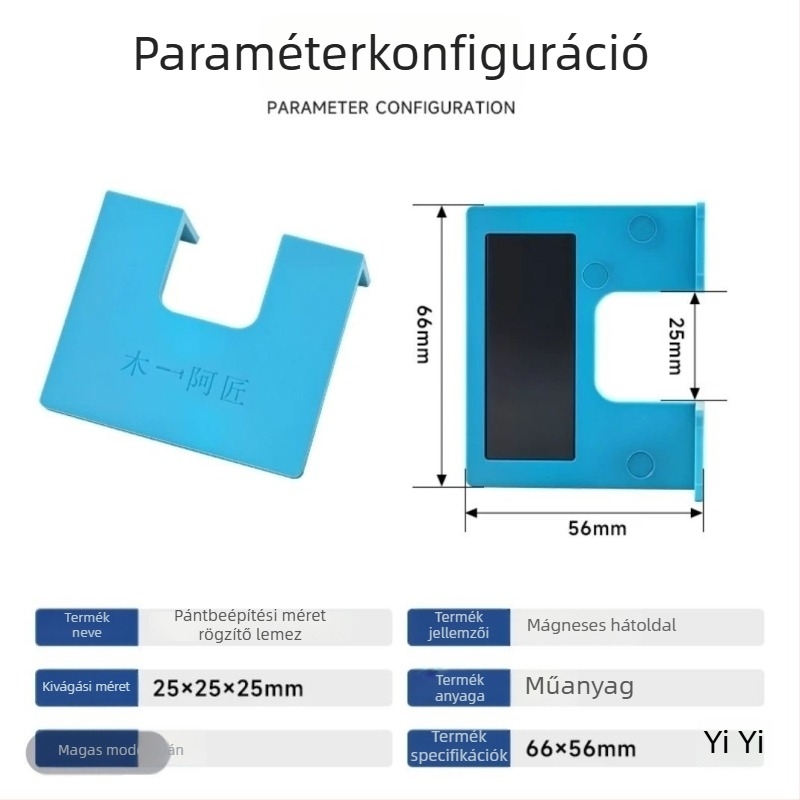 Bútorajtó zsanérszerelő eszköz