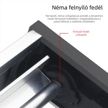 Kábelnyílásfedél alumíniumötvözetből, brushed felülettel, íróasztalokhoz és szekrényekhez