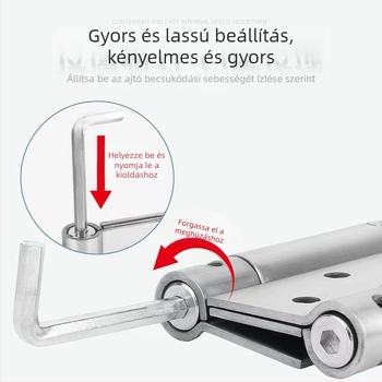 4 hüvelykes rozsdamentes acél rugós ajtópánt kétirányú nyitáshoz