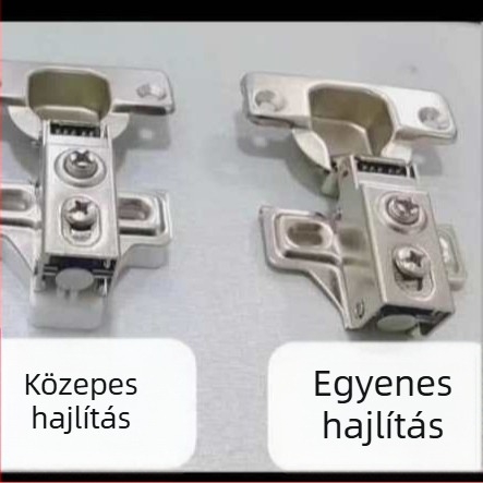 Gardrób ajtó rövid karú pánt, csendes hidraulikus csillapítóval, keskeny oldallapokhoz, repülőgép-stílusú pánt