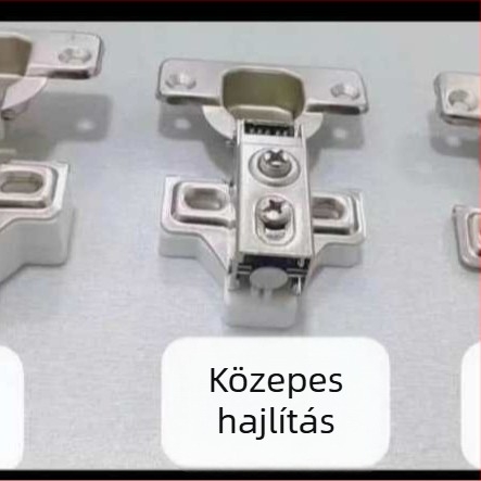 Gardrób ajtó rövid karú pánt, csendes hidraulikus csillapítóval, keskeny oldallapokhoz, repülőgép-stílusú pánt