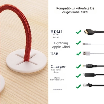 X alakú szilikon kábellyuk dugó falakhoz és íróasztalokhoz – por elleni védelem és vezetékkezelés