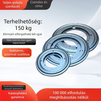 360°-os univerzális üreges gyűrűs forgóalap bútorokhoz, könyvespolchoz és kanapéhoz