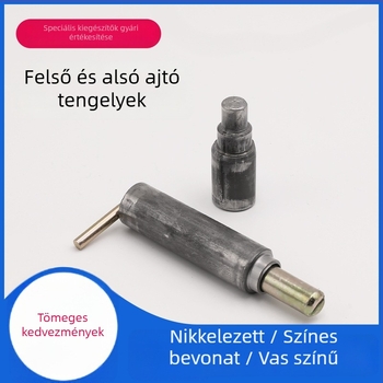 HL117 hengeres rugós zár és hegesztett ajtópántok, mozgatható felső és alsó ajtópánt, szénacél 3,5 mm