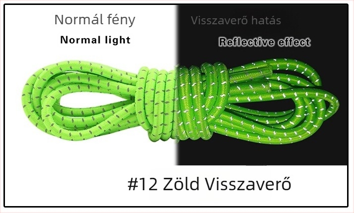Rugalmas cipőfűzők kötés nélkül, hegymászáshoz, fényvisszaverő, hossz 100 cm, szélesség 3 mm, modell TS-1223, TUOSEN