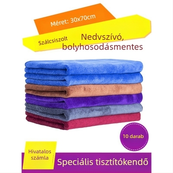 Tisztító mikroszálas kendő, vastag, nedvszívó, szöszmentes, üveghez, asztalokhoz és padlókhoz