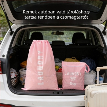 Utazási ruhatároló táska, nagy kapacitású, vízálló, többfunkciós hordozható húzókötős rendező táska