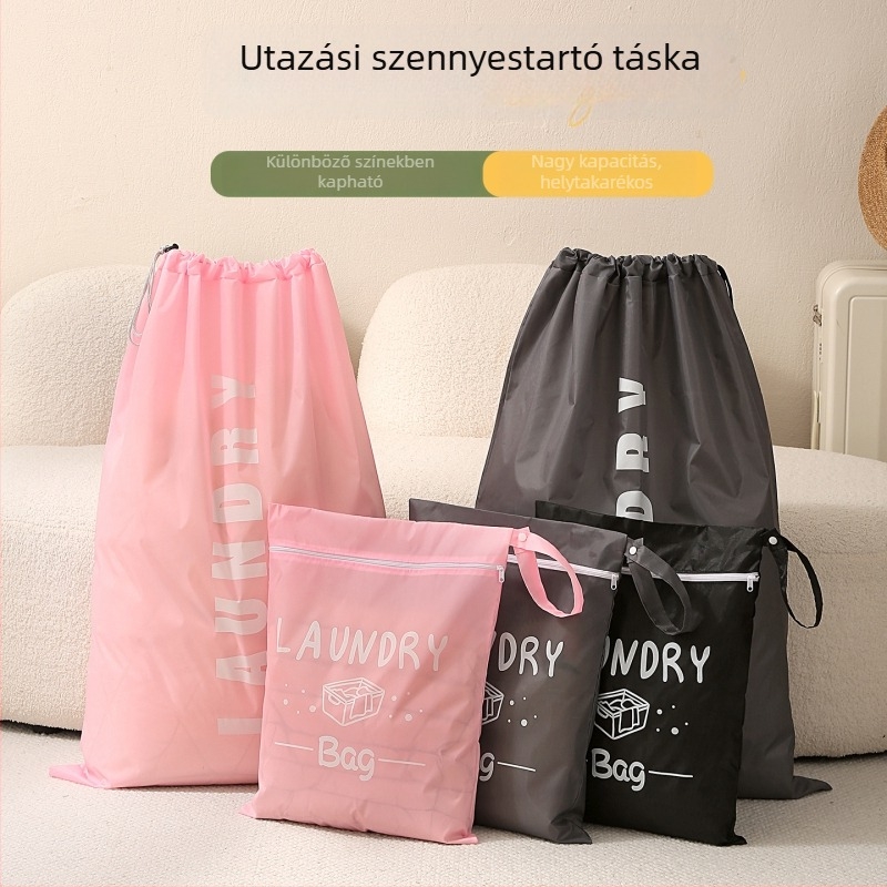 Utazási ruhatároló táska, nagy kapacitású, vízálló, többfunkciós hordozható húzókötős rendező táska