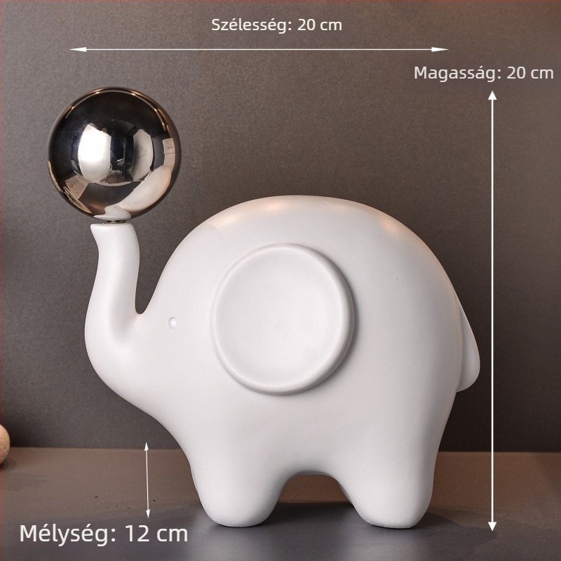Modern fekete gyantaív aranyozott golyóval, asztali dísz