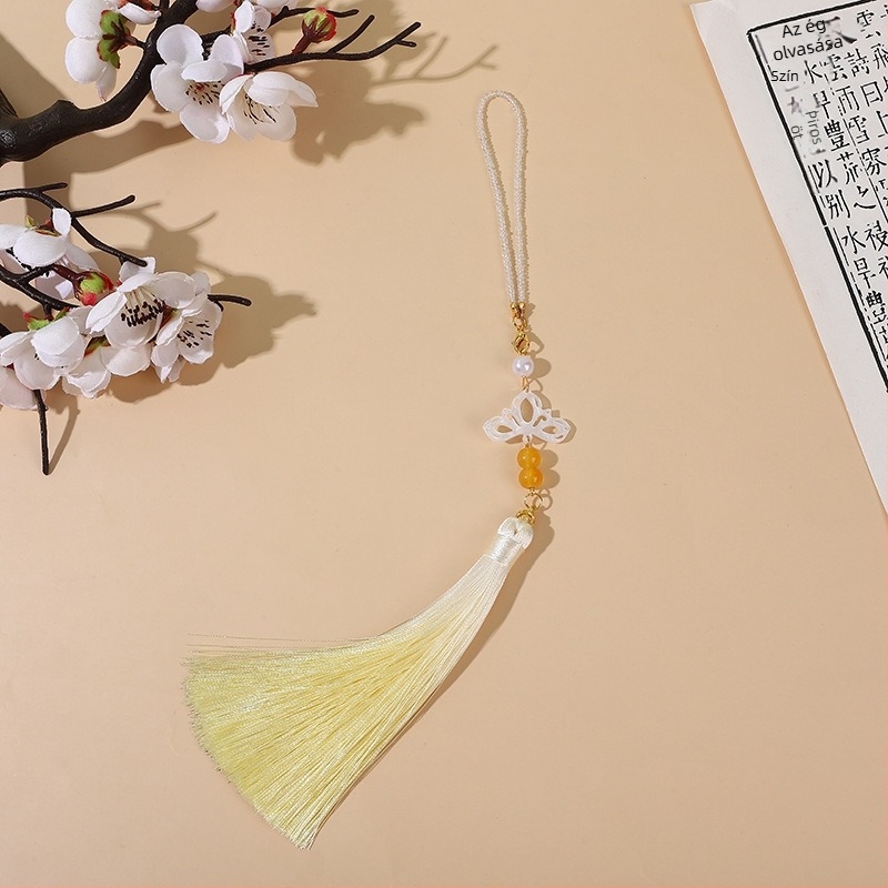 Bojtos medálos bross kínai vintage stílusban, Hanfu teás ruhához nőknek
