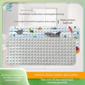 Yide PVC fürdőszobai csúszásmentes szőnyeg szívókorongokkal, lábvédő matrac a fürdőszobában és a WC-hez, fürdőszobai szőnyeg időseknek és gyerekeknek