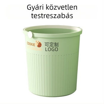 Háztartási szemetes, 2025-ös új modell, nagy kapacitás, műanyag hordó formájú, fedél nélküli, fürdőszoba, WC, nappali, konyha, hálószoba és iroda számára, 12 L vagy több