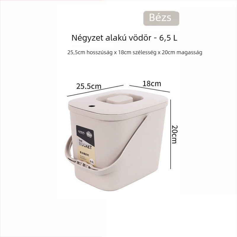 Tea szertartás hulladékvíz tartálya és tealevél-maradék tartó szűrővel