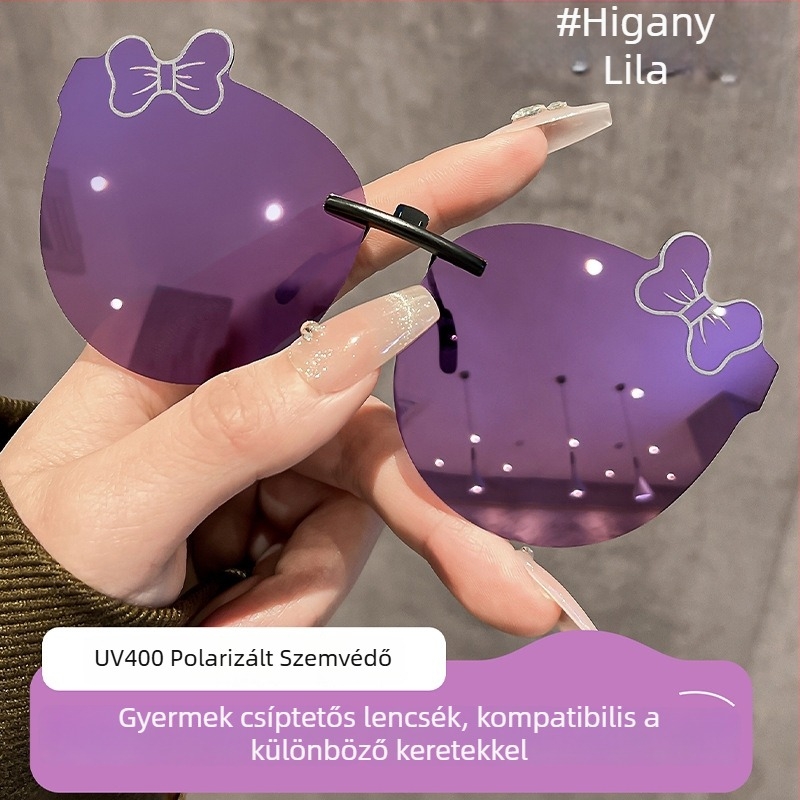 Gyerekeknek készült kartun motívumos klipszes napszemüveg UV400 védelem, 1182 modell