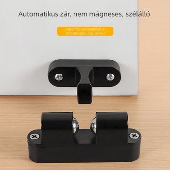 Alumíniumötvözetből készült fúrás nélküli automata ajtózáró, hálószobai és szekrényajtókhoz, ajtóütköző