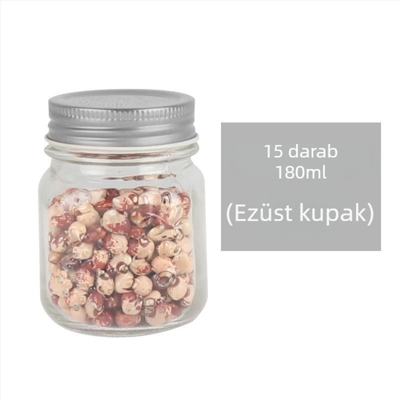 Koreai stílusú üveges dzsemes üveg, légmentesen záródó, kapacitás 300 ml-nél kisebb, újrahasználható üveg tartályok dzsemekhez és pastákhoz