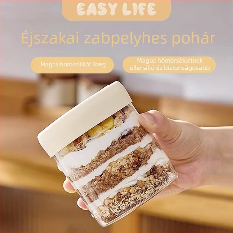 Porciós üveg Madárfészek és Fish Maw részhez, párolható fedővel, élelmiszerbiztonságú boroszilát üveg, magas hőmérséklet-ellenállás, kis méret, zárt