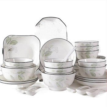 5 hüvelykes porcelán ételtál virágos mintával, egyszerű stílus, mikrózható