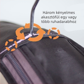 Hosszú kabát és ruhák porvédő tok, otthoni tároláshoz